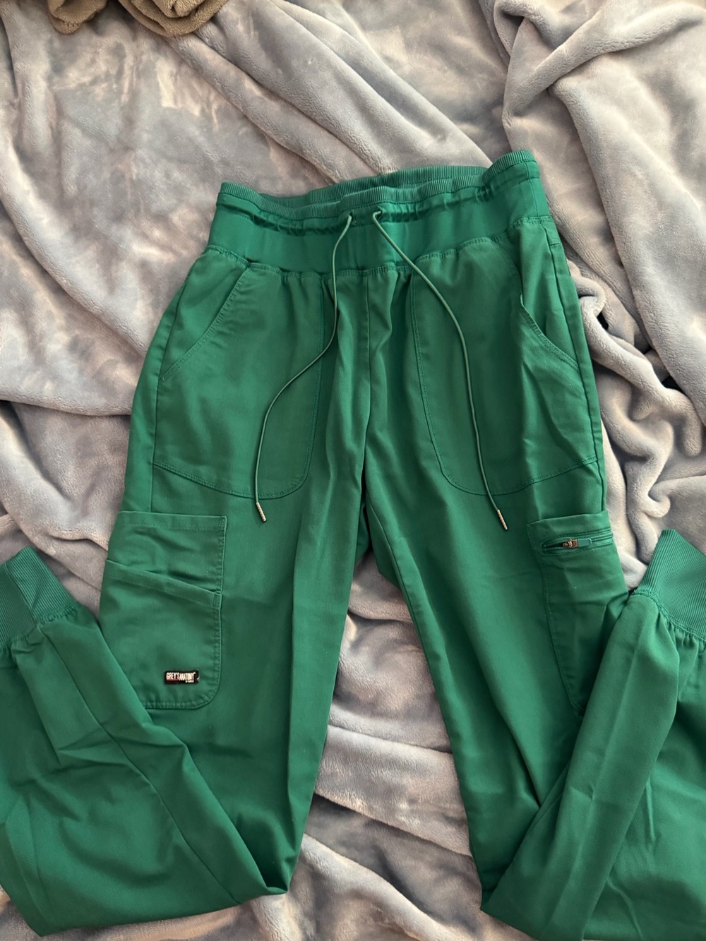 Grey's Anatomy Green Scrub Pants with Elastic Waistband